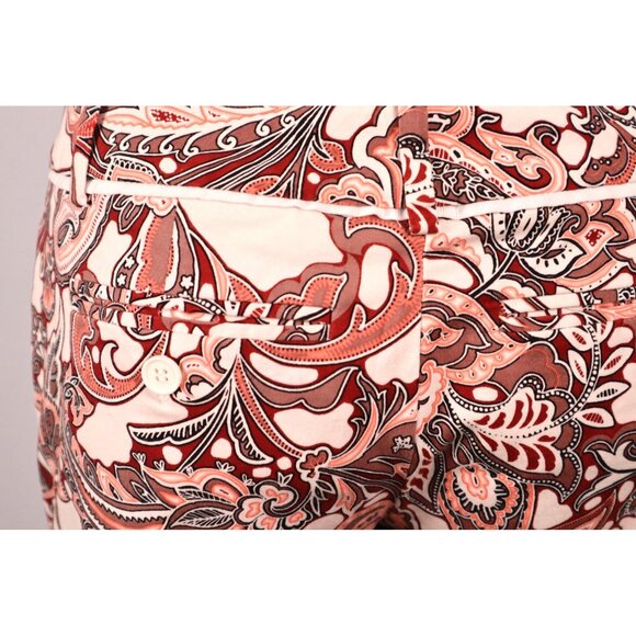 7th Avenue Design Studio Paisley Print Short Size 0 Pink‎ & White - Picture 4 of 12